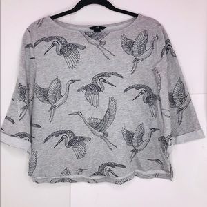 H&M | 3/4 Sleeve Stork Shirt